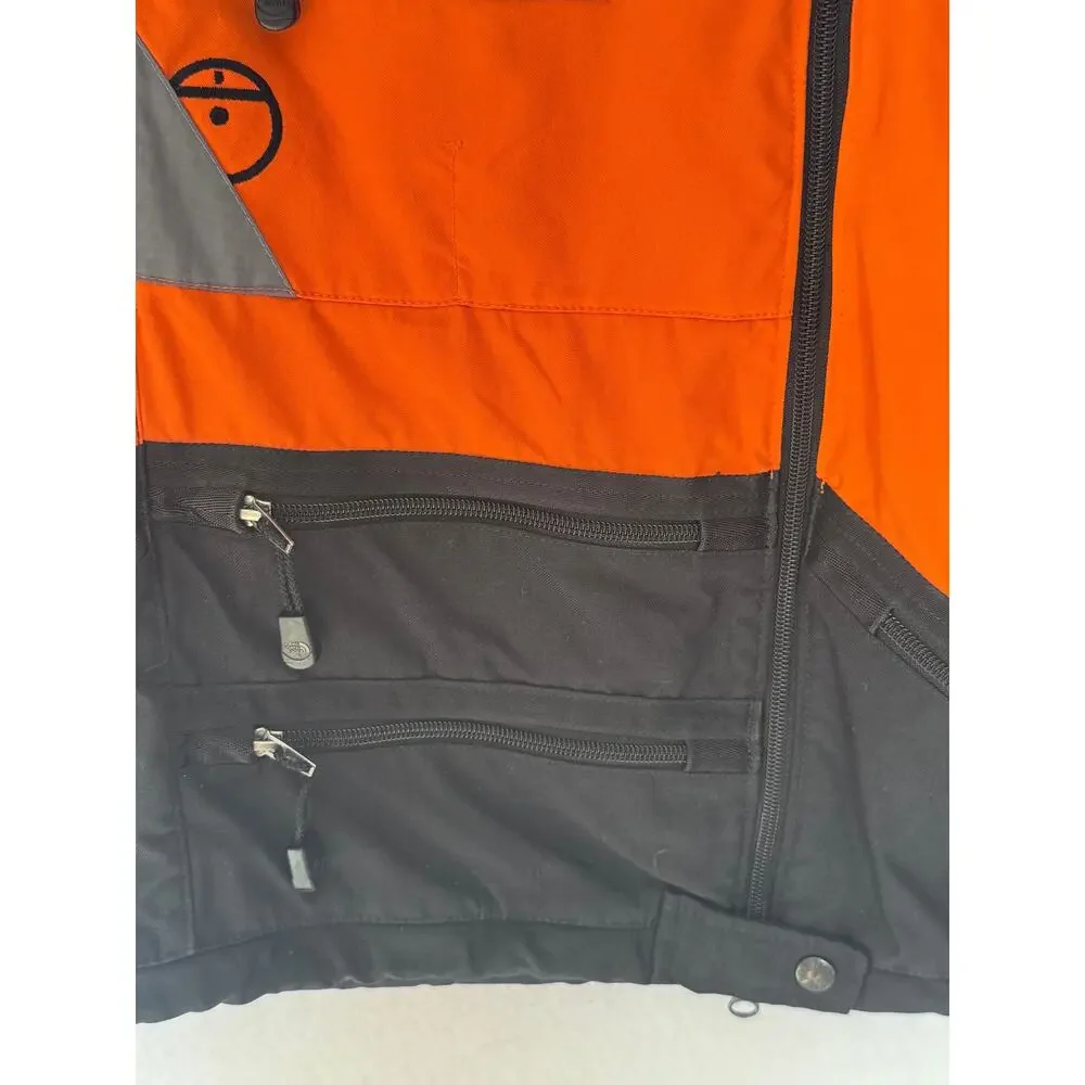 The North Face Steep Tech 2009 Ski Jacket XL Orange Gray Black Gorpcore